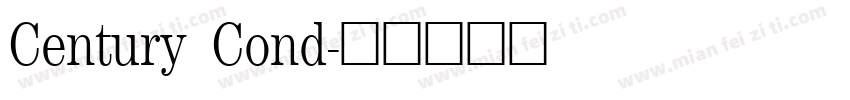 Century Cond字体转换